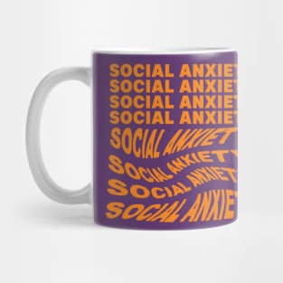 Social Anxiety depression health mental self care humor Mug